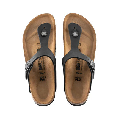Gizeh cuir huilé noir